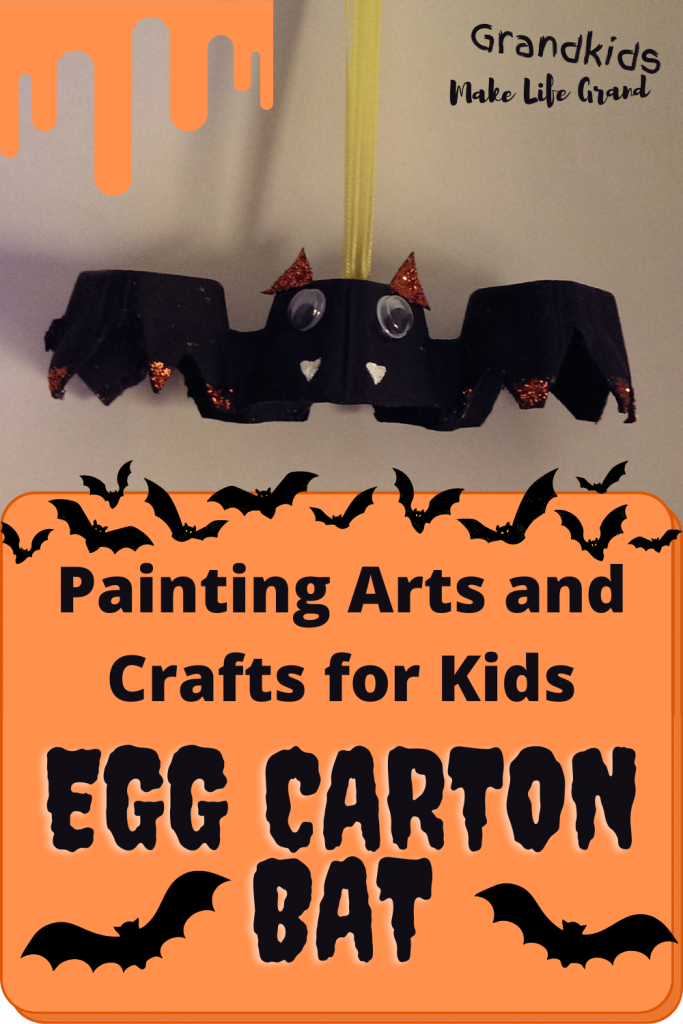 Egg carton bat arts and crafts