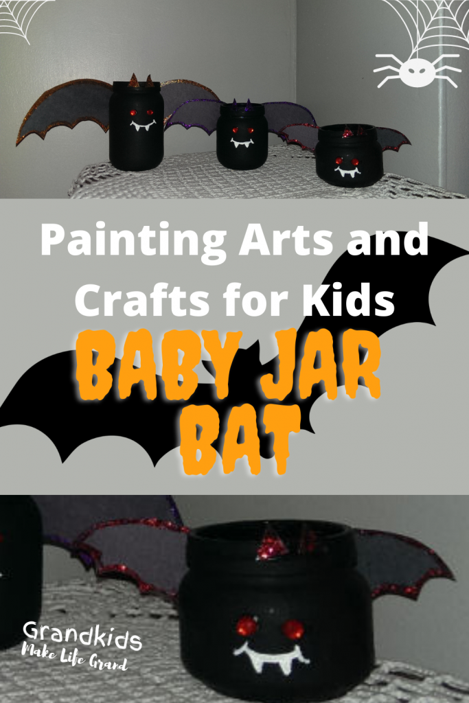 Pintrest pin for baby food jar bat family arts and crafts for kids