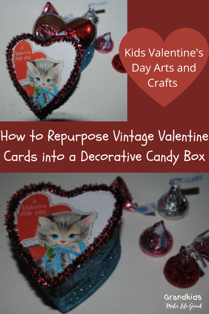 turning valentines cards into a candy box